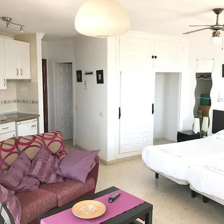 公寓 Studio In Torremolinos, With Wonderful Sea View, Pool Access And Furnished Ba...